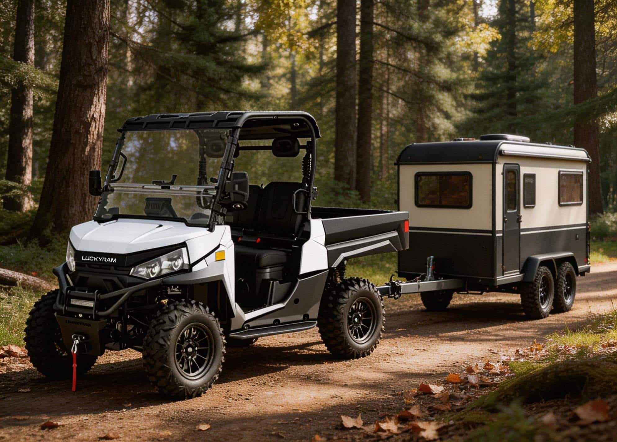 4WD Off Road UTV electric 73.6V PKE fără cheie 20KW Putere maximă 670kg
