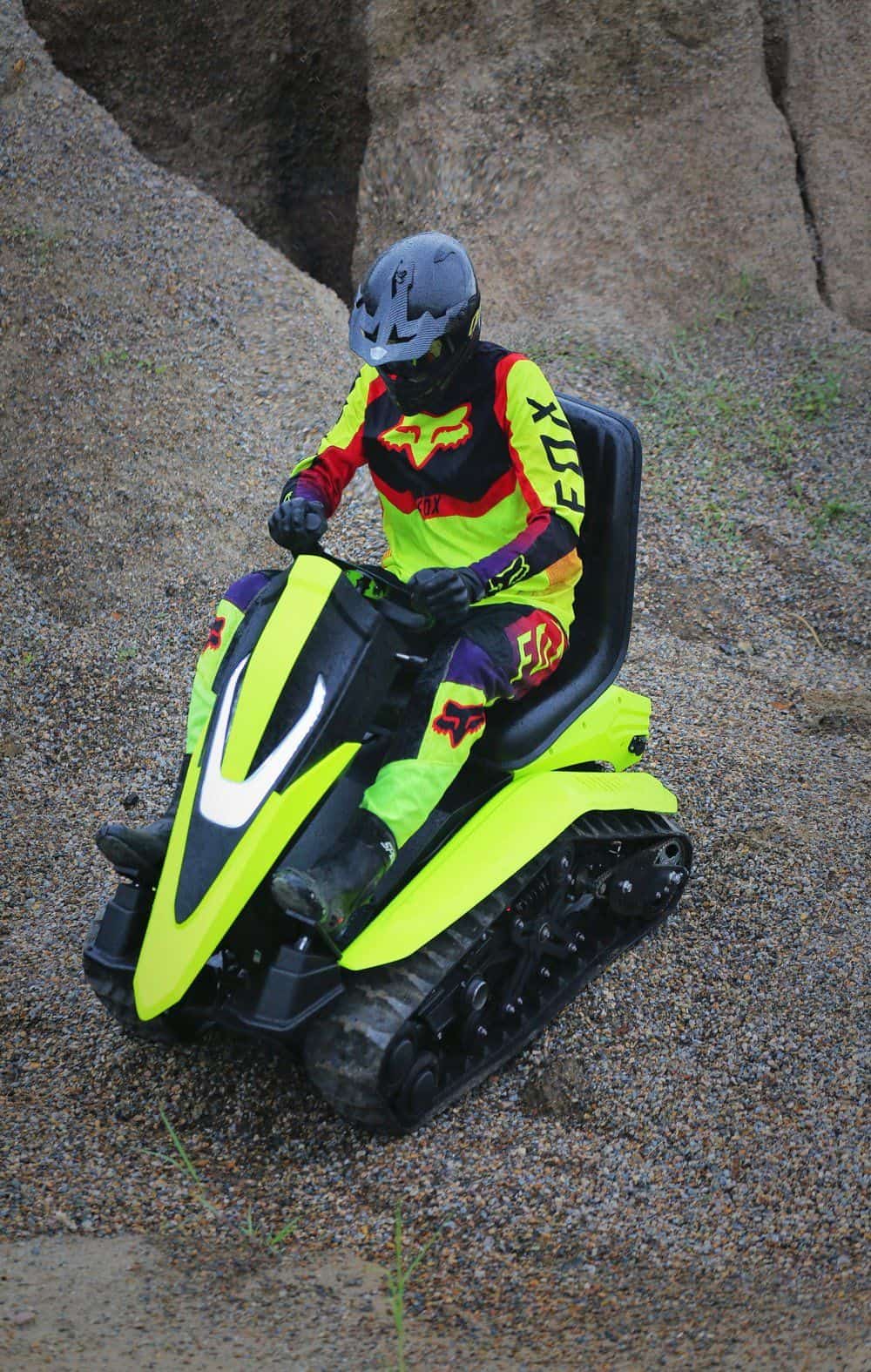 Motocicletă de zăpadă electrică cu două căi de 72 V off-road