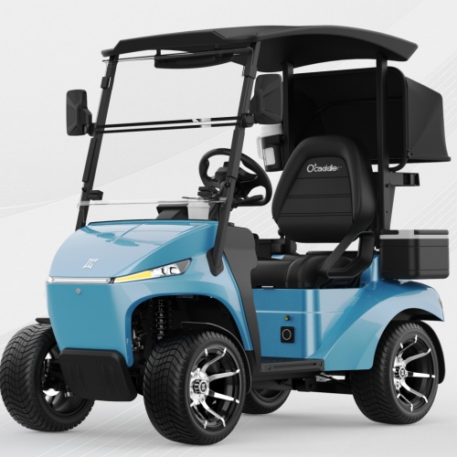AI în urma căruței de golf electric