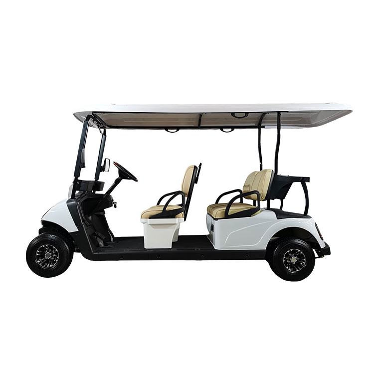 Cărucior de golf electric de gamă înaltă cu 4 locuri, echipat cu baterie cu litiu