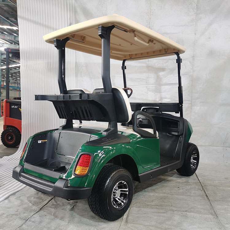 Cărucior de golf electric multicolor cu 2 locuri, echipat cu baterie cu litiu