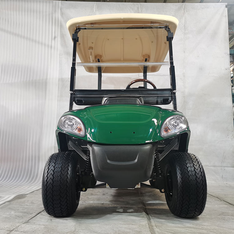 Cărucior de golf electric multicolor cu 2 locuri, echipat cu baterie cu litiu