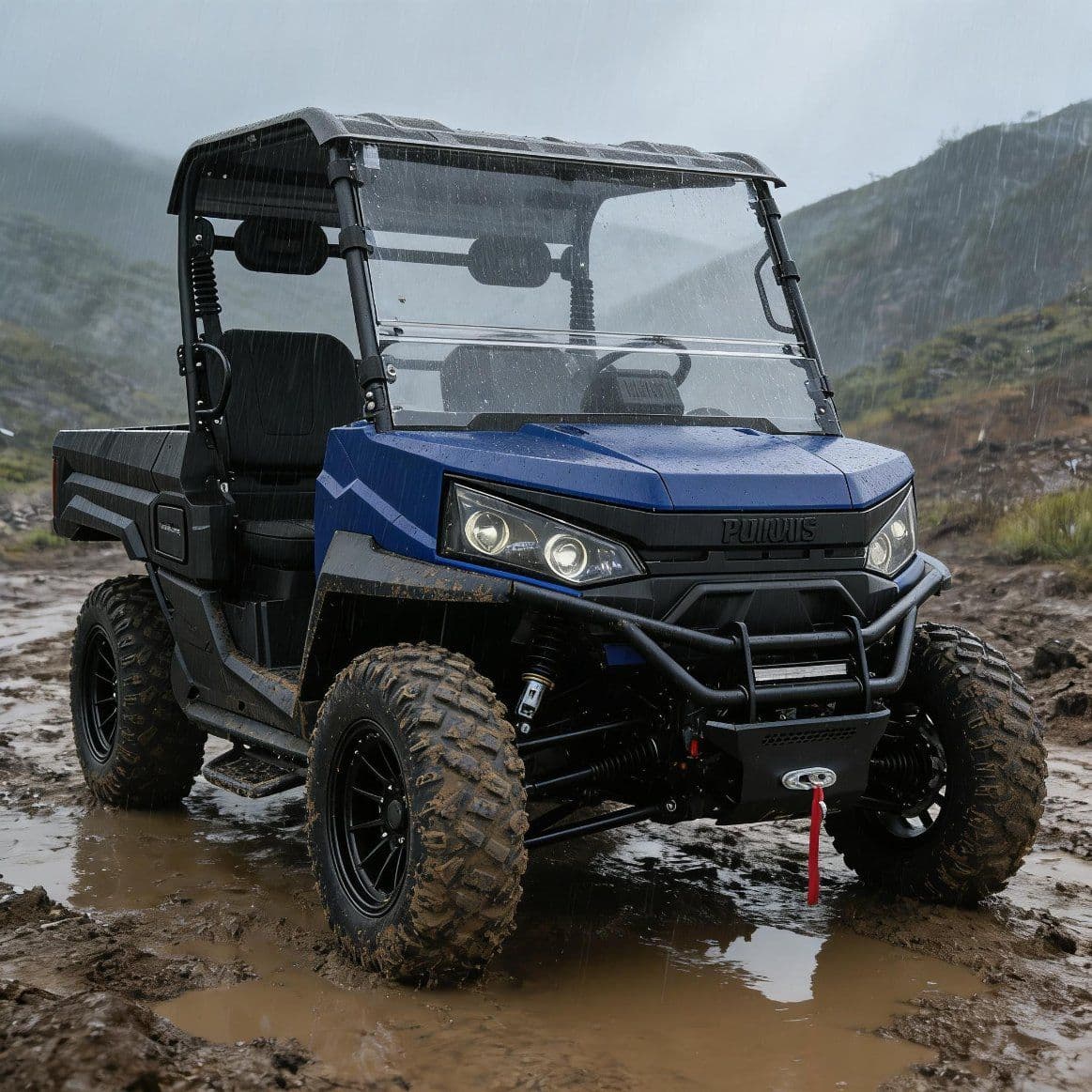 Sistem de pornire fără cheie PKE 10KW Motor AC electric UTV 400A Controler 80-100 km Rază 4WD