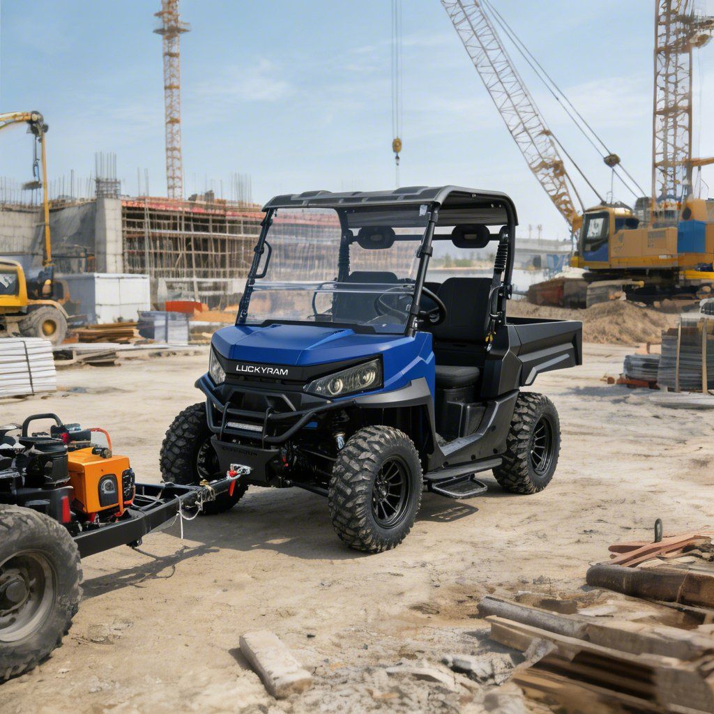 Ranch Work UTV 4WD 10KW Motor AC 670kg Încărcare 1000kg Tractare